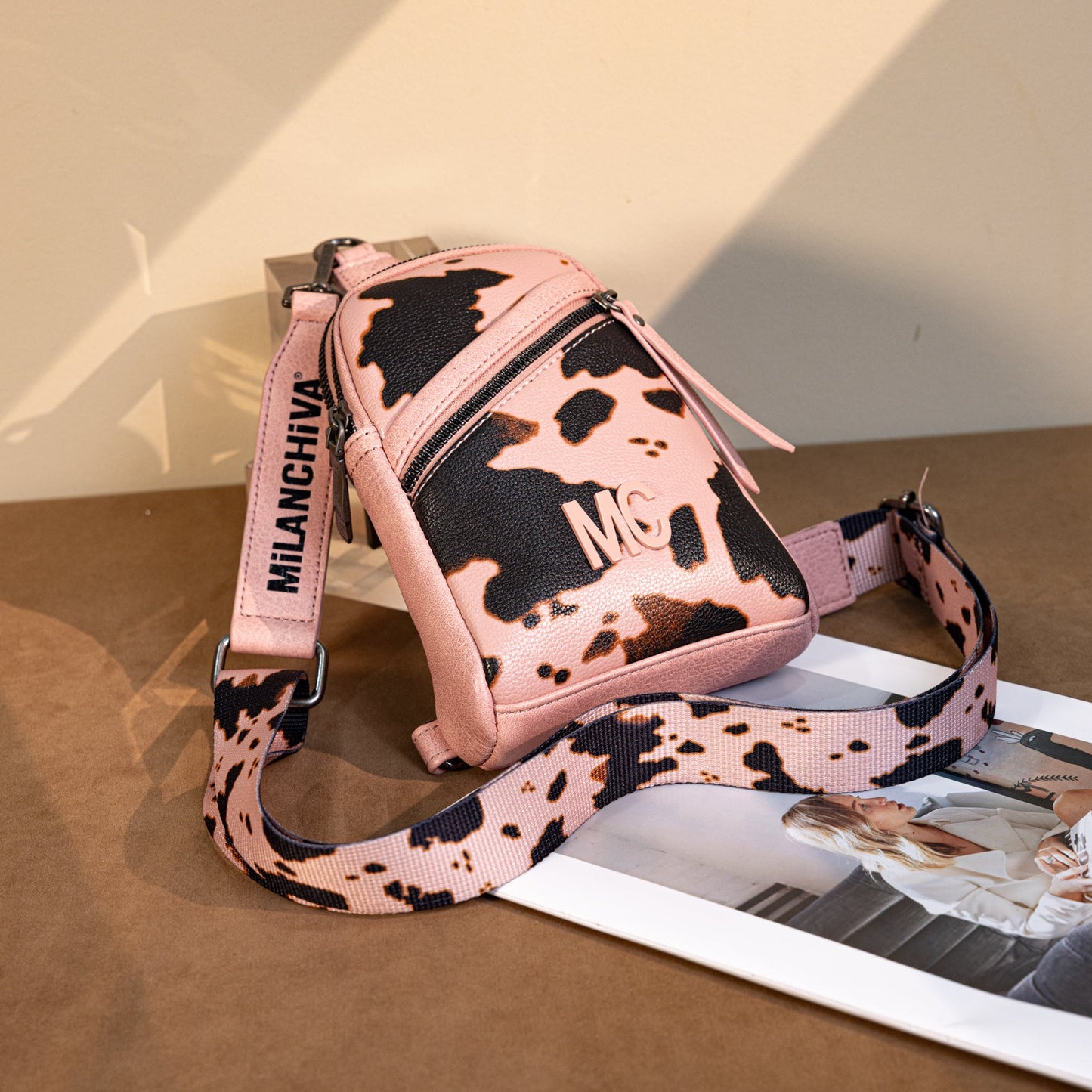 Milan Chiva Sling Bag/Crossbody/Chest Bag -Pink